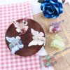 Leadigol 6PCS Butterfly Acetate Hair Clips,Crab Clips Sweet Hairpin Butterfly Candy Colors Hair Accessories Butterfly Girls Headwear Hair Catch Clip for Women and Girls