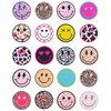 MUBYOK 3inch Pack of 100 Smiley Freshie Cardstock Cutouts Round for Car Freshies Supplies,Aroma Beads and Circles Freshies Silicone Molds Accessories