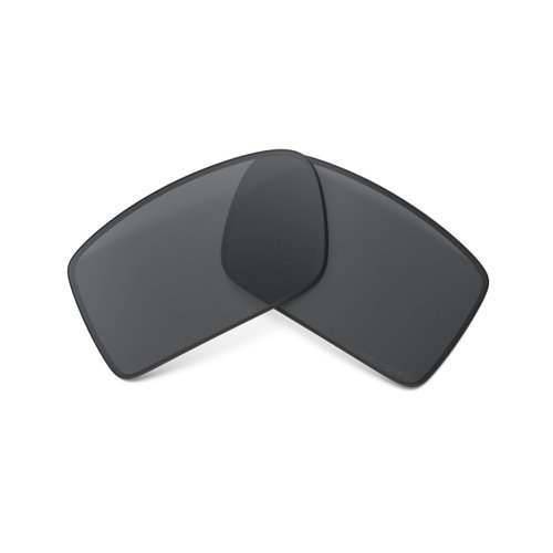 Oakley Gascan Rectangular Replacement Sunglass Lenses, Black Polarized, 60 mm