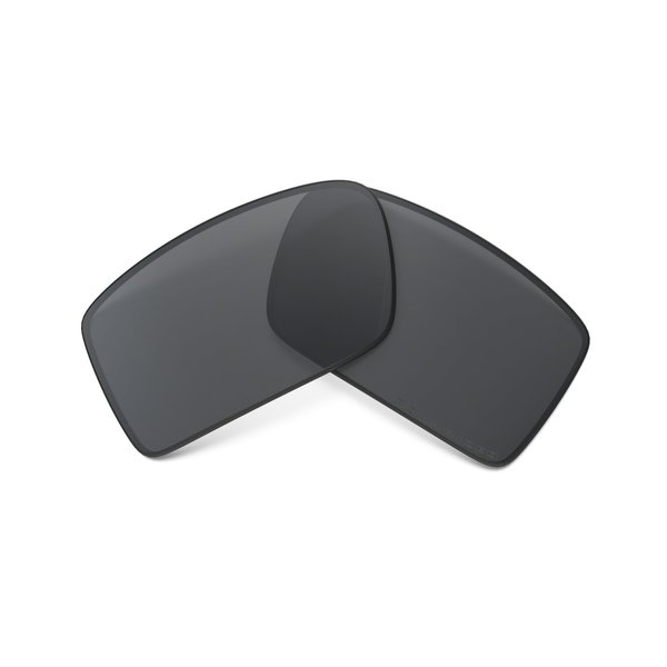 Oakley Gascan Rectangular Replacement Sunglass Lenses, Black Polarized, 60 mm