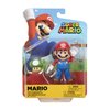Super Mario Action Figure 4 Inch Mario Collectible Toy with 1 Up Mushroom Accessory