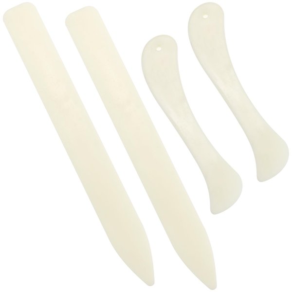 4 Pcs Stained Glass Tools Stained Glass Supplies Plastic FID Burnisher Foiler Holder for Flat Stained Glass Work DIY Handicrafts