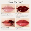 LUXAZA PRO Lip Stain Peel Off + Lip Oil Dual End, Lip Liner Stain Long Lasting Waterproof Transfer Proof - L03 RUMBA RED