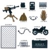 TACYILLU Weapons Pack Military Toy Swat Team Battle Building Blocks Set Combat Weapon Guns Accessories Pack Motorcycles Mini Figures kit for Boys Age 6+ Gifts Perfect Combination with Major Brands