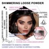 Fusang Pink Setting Powder,Oil Control Makeup Powder Shimmer Loose Powder, Long-lasting Makeup Setting Powder