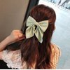 inSowni 6 Pack Solid Ponytail Big Bow Alligator Hair Clips Duckbill Barrettes Hair Bows Accessories for Women Girls Teens