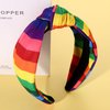 PHALIN Rainbow Headband for Women LGBTQ Heart Flag Pride Headbands Rainbow Stripe Wide Top Knot Headband Pride Rainbow Hair Accessories Pride Month Party Favors Gifts