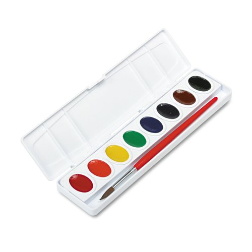 Prang Oval Pan Watercolor Paint Set, 8 Assorted Colors, 1 Count