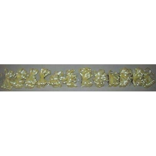 12 New Hair Barrettes Yellow Ribbon (12)