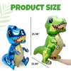 Pack of 3 Big Tyrannosaurus Foil Balloons – 3D Dinosaur Balloons for Birthday Party Dinosaur Foil Balloons Birthday Dinosaur Decorations Dinosaur Baby Shower Decorations (Blue, Green, Orange)