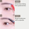 Espoir The Brow Easy Shaping Pencil # Classic Brown | Elaborately designed Leaf-shaped Eyebrow Pencil Tip for Quick and Easy to draw fine lines | Longlasting sharp tip and natural color