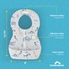 KinderSense® Disposable Baby Bibs for Feeding and Drooling (60 Count) – Travel Bibs for Baby Toddler & Child Boys & Girls | Absorbent and Leakproof –Disposable Bibs Baby