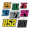 Custom Racing Number Name Sticker – Personalized Motorsports Decal for Helmet Car Bike Kart Dirt Bike Water Bottle Laptop – Waterproof Vinyl, Easy to Apply, Gift for Kid Racers & Motorsports Fans