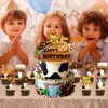 25Pcs Cowboy 5th Birthday Party Supplies, Western Cowboy Cupcake Toppers Decoration, HorseShoe Cowboy Hats Boots Happy Birthday Cupcake Toppers Decorations, Baby Shower Kids Decorations (Cowboy 5th)