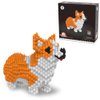 KADELE Cute Dog Building Animal Sets, Extremely Challenging STEM Building Blocks Decor for Adults Kids, Micro 3D Educational Toys for Boys Girls Ages 8 and Up，Corgi