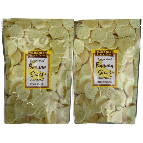 Trader Joe's Freeze Dried Bananas (2 Pack)