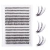 Aorbige Lash Extension Kit DIY 280pcs Individual Eyelash Extension Kit 0.07D 9-16MIX 30D 40D 60D 80D Cluster Lashes Kit Lash Extensions Super Thin & Soft Lashes Reusable (30 & 40D, D-0.07-9-16MIX)