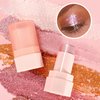 MAEPEOR Jelly Highlighter Stick 6 Colors Hydrating Natural Dewy Glow Face Highlighter Long Lasting Brightening Non-Caking Highlight Stick (06 Dawn Glow)