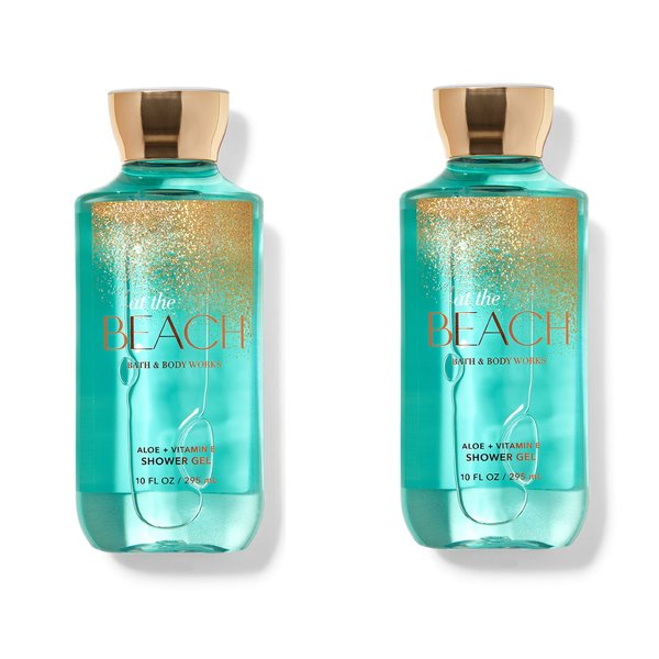 Bath and Body Works 2 Pack At the Beach Shower Gel 10 Oz.