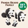 Terra by Battat – 4 Pcs Giant Panda Family – Realistic Plastic Animal Figures – Zoo Animal Toys for Kids and Toddlers Age 3+