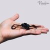 Parcelona French Rose Flower Twist N Clip Set of 2 Cellulose Acetate Shell Hair Clip Barrette