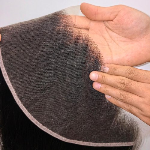 Moca 13x4 HD Lace Closure Straight human hair HD Frontal Only Real Swiss Frontal RAW Virgin Human Hair Pre Plucked with Baby Hair Undetectable & Invisible Lace 16 Inch Human Hair Extensions