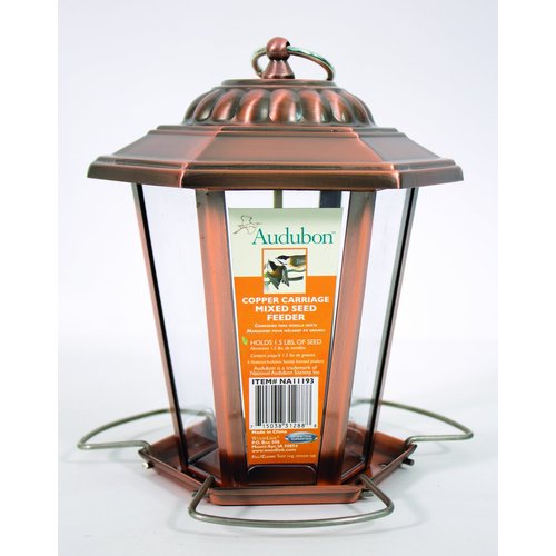 Woodlink NA11193 Audubon Carriage Wild Bird Feeder, 8-1/2-Inch, Copper