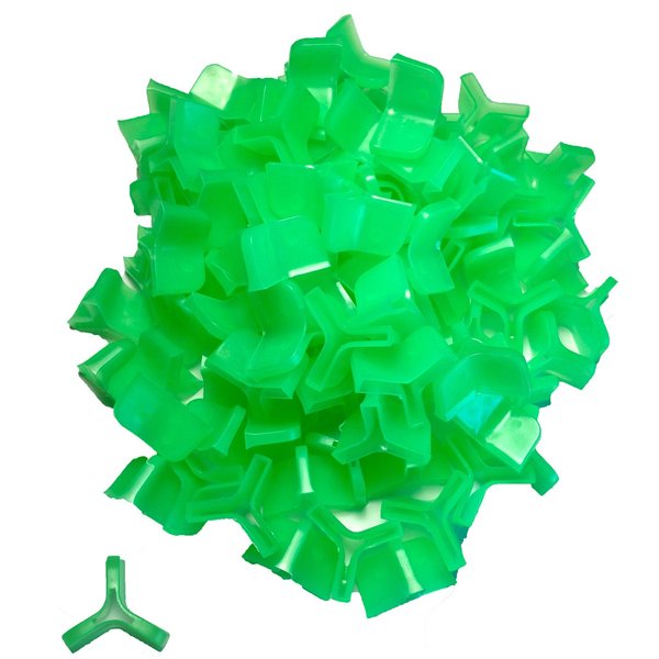 Fishing Treble Hook Bonnets, Protective Covers. 100-Pack, by AL's Goldfish Lure Company (Green, Medium 8-2)