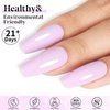 TUTUYU Baby Pink Gel Nail Polish,Light Pink Purple Gel Polish,0.51 Fl Oz Soak Off UV Pink Gel Polish for Manicure Salon or DIY Nail Art at Home GP0041