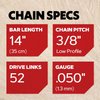 Oregon T52X3 Saw Chain, 3-Pack, Gray