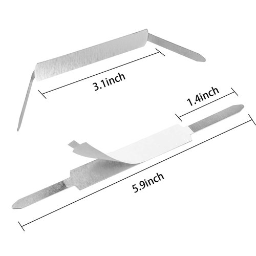 QYH Self-Adhesive Prong Paper Fasteners 1 inch Capacity, 130 Fasteners/Box