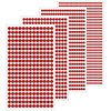 1799 Pcs 4 Sheets Rhinestone Stickers 3/4/5/6 mm Self Adhesive Rhinestones Gems for Face Eyes Makeup Hair Body (Red-3/4/5/6mm)