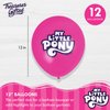 Treasures Gifted Officially Licensed My Little Pony Birthday Party Supplies - 12 Pack - My Little Pony Balloons - My Little Pony Decorations - My Little Pony Party Decorations