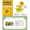 PieceRelax Flower Bouquet Building Decoration Set Artificial Flowers Mini Bricks Potted Sunflower Home Accessories or Best Gift Valentine Décor for Him and Her Botanical Collection for Adults [KZ1028]