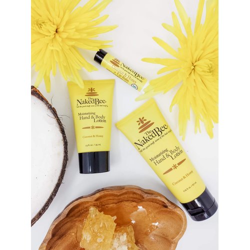 The Naked Bee Coconut and Honey Hand and Body Lotion, Moisturizer for All Skin Types, Nourishing Lotion for Sensitive Skin 2.25 Ounce