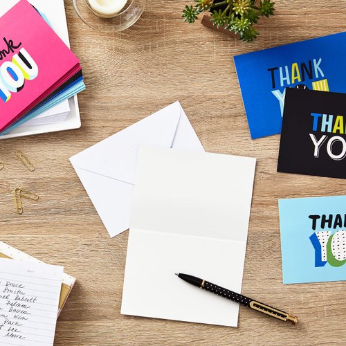 Hallmark Thank You Cards Assortment, Colorful Thanks (48 Cards with Envelopes) for Graduation, Birthday, Bridal Showers and More