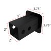 eVerHitch 2" American Black Flag Trailer Hitch Cover Plug for 2 Inch Hitch Receivers