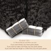 Loxxy Black Tape in Hair Extensions Human Hair Kinky Straight Textured Seamless 16Inch 40pcs 100g Remy Tape in Extensions For Black Women Double Sided Full Head