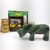 STUDIOSTONE CREATIVE Rhinoceros Soapstone Sculpture Stone Carving DIY Arts Crafts Kit Kids Adults