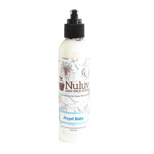 Nuluv Goat Milk Body Lotion Soothing for Hands and Body, Soft, Healthy Skin Cruelty-Free and Paraben-Free, Made in USA (Standard Pump, Angel Baby)