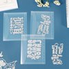 UNIMEIX 24 Pcs Stamp and Die Storage Refill Pages Reusable Storage Cases Seal Bags Transparent Plastic Folders for Cutting Dies Stencil Embossing Crafts (6.3" x 7.6")