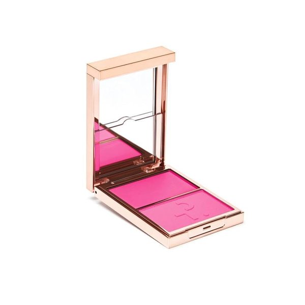 Patrick Ta Major Headlines - Double-Take Creme & Powder Blush Duo - She's Giving (Vibrant Blue Pink)