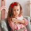 Red Velvet Ribbon Hair Bows Alligator Clip Barrettes Hairpins 4inch Girls Christmas Valentines New Year Gift Fall Outfit Decor Accessory for Women Toddler Teen Kids Baby