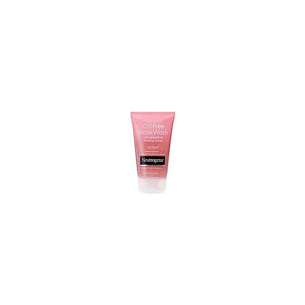 Neutrogena Oil-Free Acne Wash Foaming Scrub, Pink Grapefruit, 4.2 fl oz - 2pc