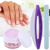 Nail Buffer And Shine Kit, 3Pcs Nail Art Buffing Cream And Nail Brush Buffer Varnish Polish For + Polishing Strip Nail Art