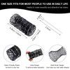 Hair Curler Rollers and Picks Set for Women and Girls - 20 Mesh Rollers, 20 Plastic Picks for Effortless Curls and Waves (Black, 2.5 x 1.4 Inch)