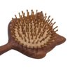 Sandalwood Hairbrush for Women Paddle Hairbrush with Bamboo Bristles Cute Animal Shaped Anti-Static Hair Brush for Curly Hair