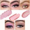 CAKAILA Light Pink Eyeshadow Palette,Neutral Nude Powder Eye Shadow for Older Women,Highly Pigmented Natural Long Lasting Naturing-Looking Pink Makeup Palette,Talc,Paraben Vegan & Cruelty Free