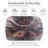 Artilady Boho Headbands for Women-Extra Wide Headband Non Slip Floral Print Head Wrap for Black Women's Hair Soft Elastic Yoga Workout Exercise Bohemian Hair Accessories 6 PCS