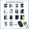 Adaptive Fast Charging Wall Charger with USB C Cable 10ft, Excgood USB Fast Charger Type C Charger Compatible for Galaxy S24 S23 Ultra A15 A13 A03s A53 A23 S22 S21 S20 S10 S9 Android Phone-2Pack,Black